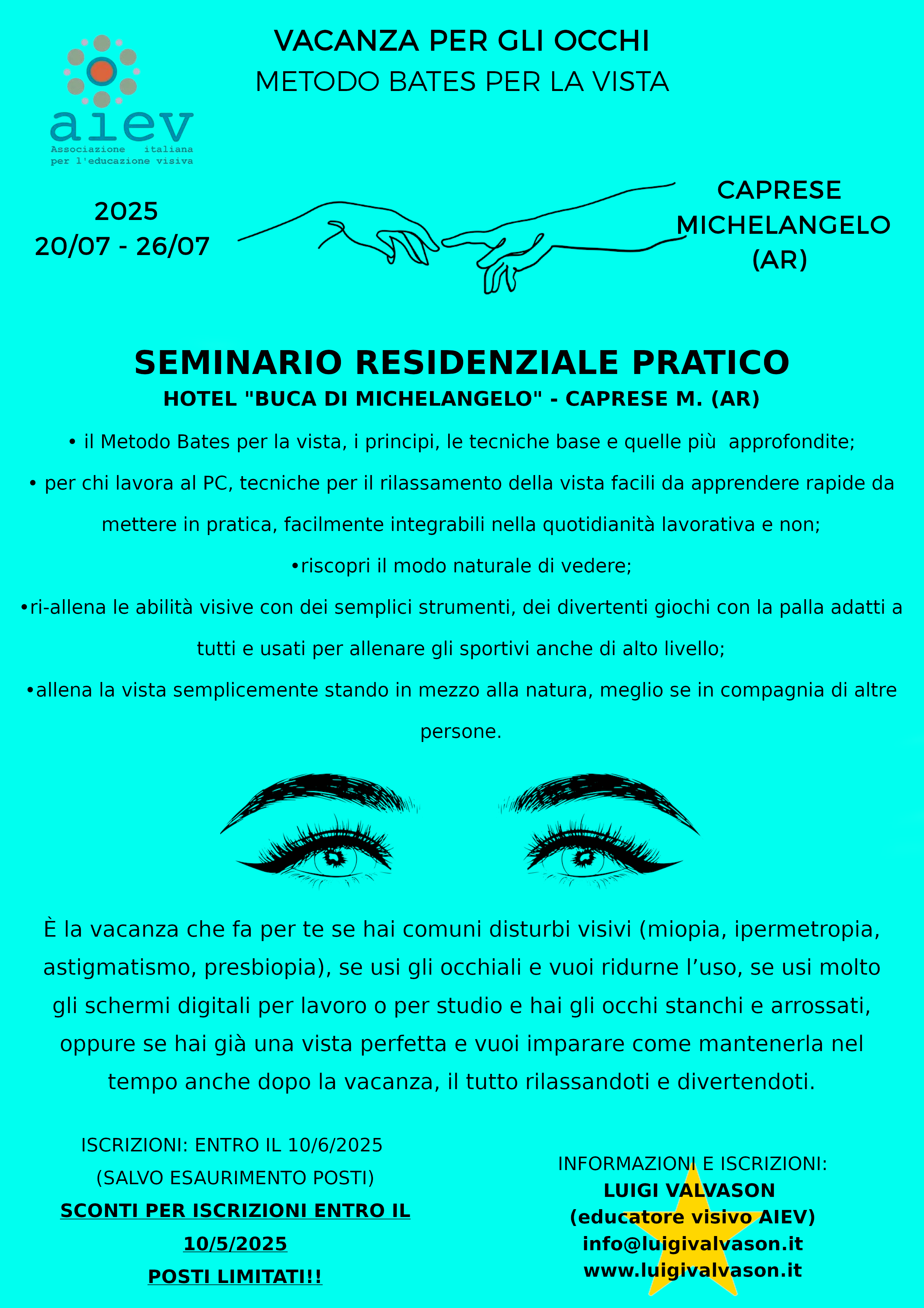 Luigi Valvason Metodo Bates occhi rilassati al PC Padova